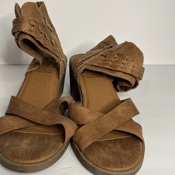 Jellypop Women’s Selia Sandal Ankle Zip Buckle Block Heel Open Toe Boho Sz 6,5 M - Picture 9 of 9